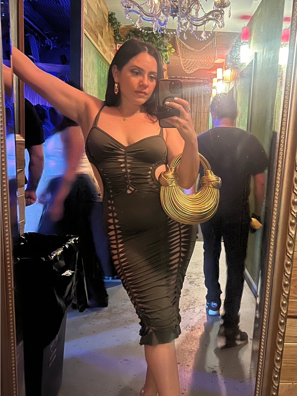 Fashion Nova Sexy Cutout Midi Dress